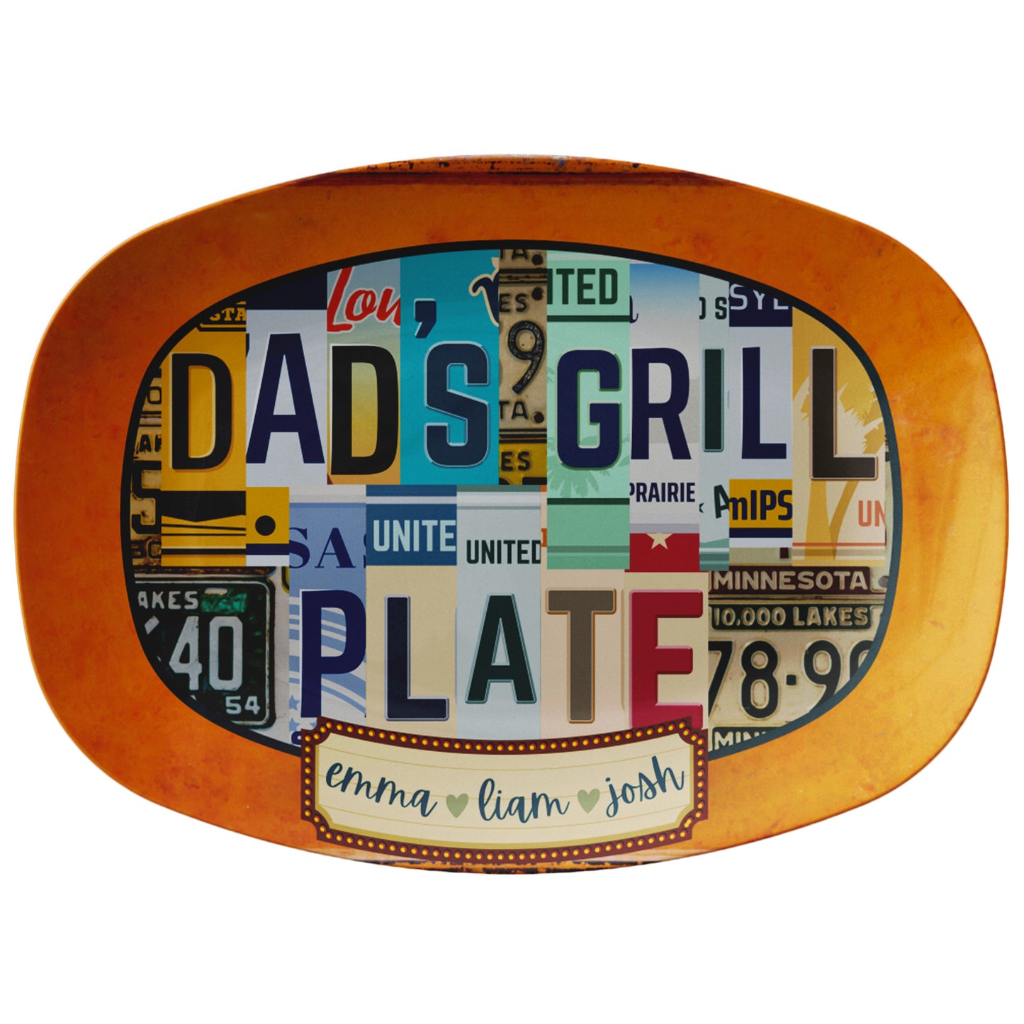 LICENSE PLATE PLATTER 1